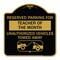 Signmission Reserved Parking for Teacher of the Month Unauthorized Vehicles Towed Away, A-DES-BG-1818-23073 A-DES-BG-1818-23073 - alternate 1